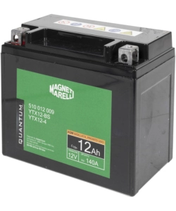 MAGNETI MARELLI BATTERIA MOTO E SCOOTER 12AH 12V 140A TECNOLOGIA AGM SIGILLATA POLO POSITIVO SINISTRO